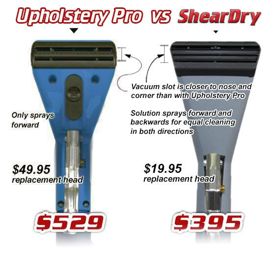 FlowDry vs Upholstery Pro Tool