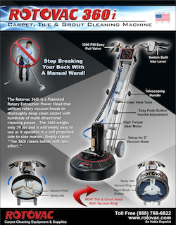 Rotovac 360i - Professional Tile & Grout Cleaning Machines from Rotovac.