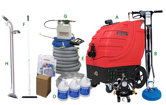 Rotovac Tile & Grout Cleaning Startup Equipment Package
