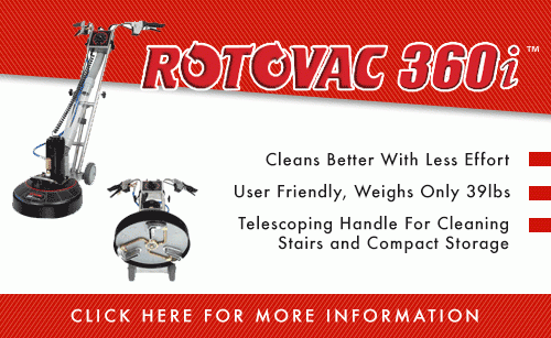 Rotovac 360i tile cleaning machine